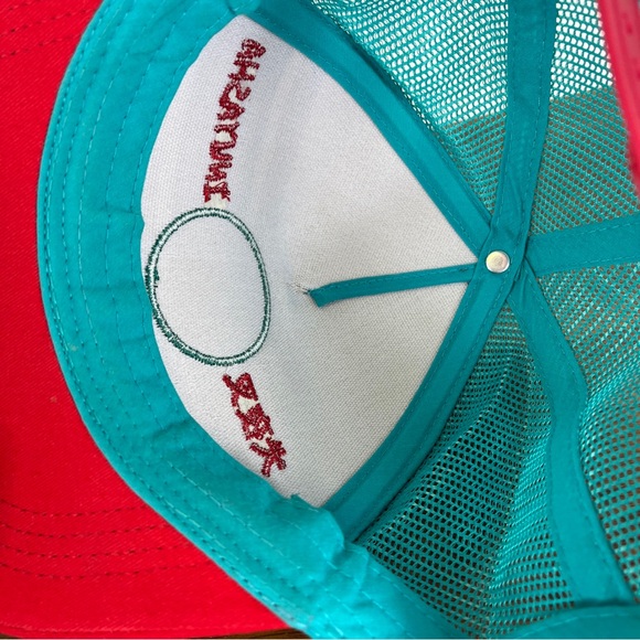 InuYasha CultureFly Mesh Snapback Trucker Hat Cap Unisex Teal/Red - Picture 12 of 14